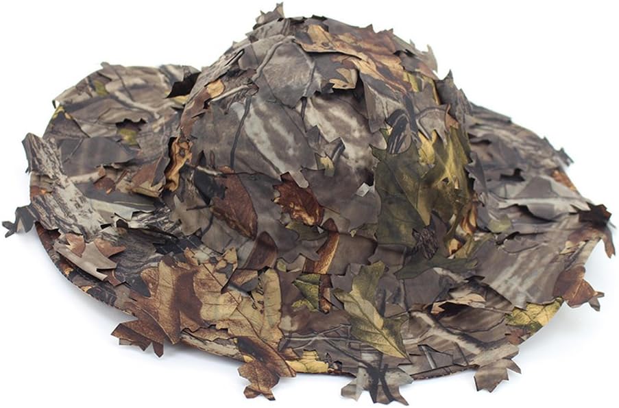 no!no! GEANBAYE Outdoor Bionic Camouflage Jungle Safari And Fishing Hat For Men and Women (BROWN3)