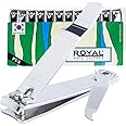 [Made in Korea] 12pcs ROYAL Nail Clippers, Curved Blades, Medium Size