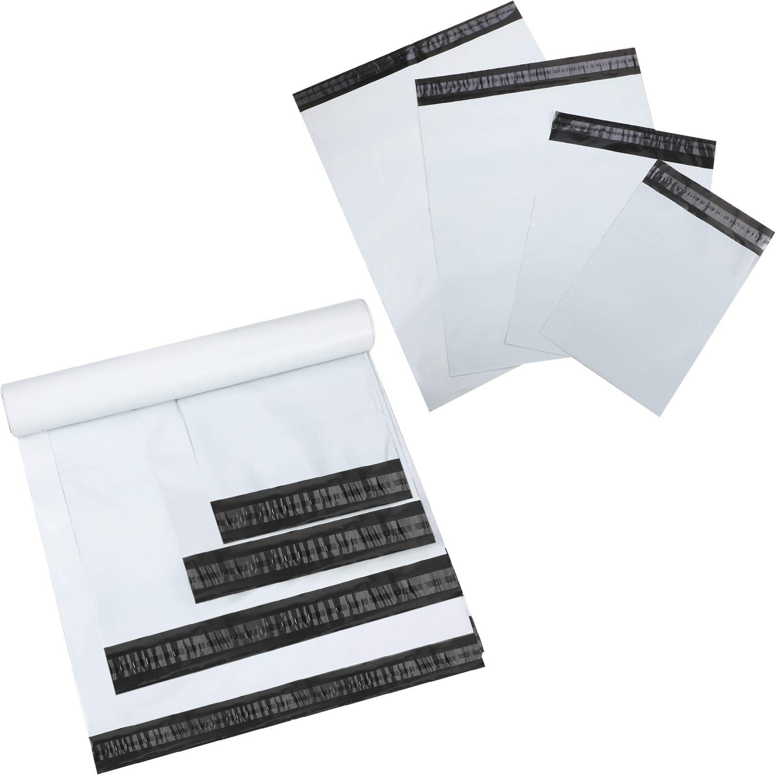 Photo 1 of Outus 120 Pcs Poly Mailer Envelope 4 Sizes Shipping Bags Self Adhesive Clasp Envelope Self Adhesive Tear Proof Mailing Covers(8 x 12 In, 10 x 14 In, 13 x 18 In, 15 x 20 in,White)
