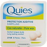 Caswell-Massey Boules Quies Ear Plugs – Natural Beeswax and Cotton Plugs for Swimming, Sleeping – Disposable, Reusable – 8 Pairs