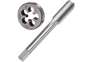 Saihisday 1/2-28 (1/2x28) TPI Tap and Die Set UNEF HSS Right Hand