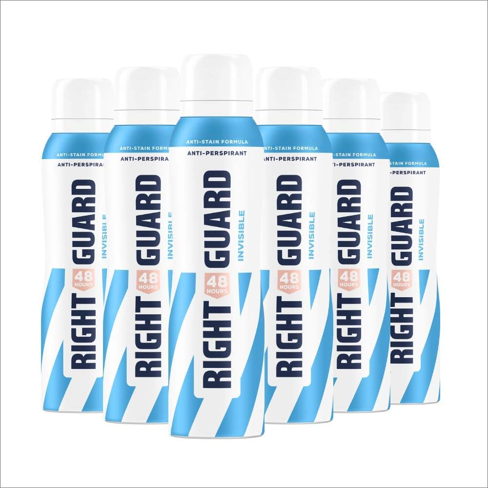 Right Guard Women Total Defence 5 Invisible Anti-Perspirant Spray Multipack 6 x