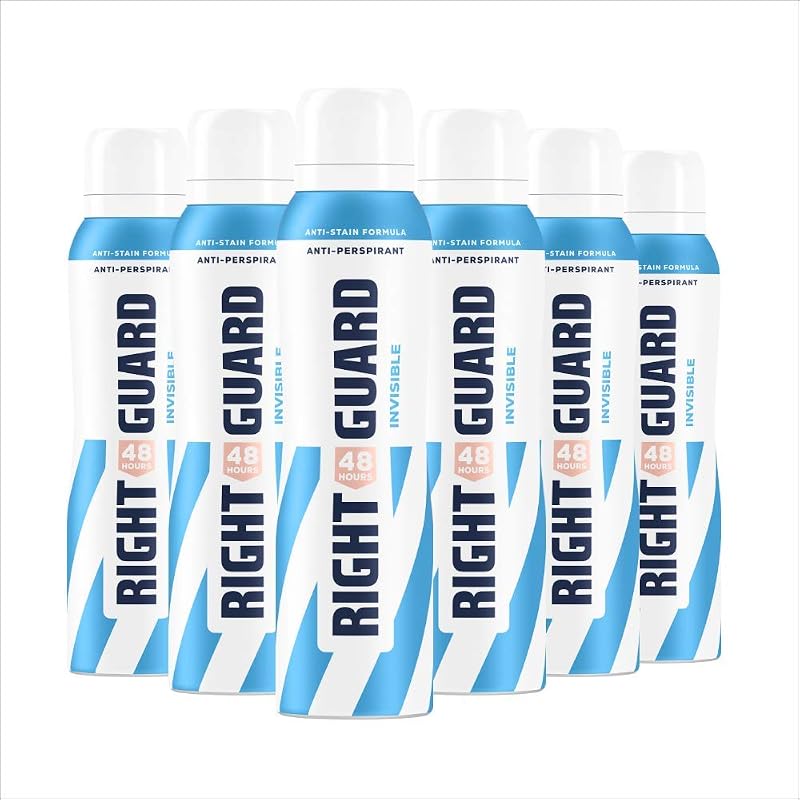 Right Guard Women Total Defence 5 Invisible Anti-Perspirant Spray Multipack 6 x