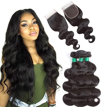 Amazon Com 10a Brazilian Virgin Hair Body Wave With Free Part