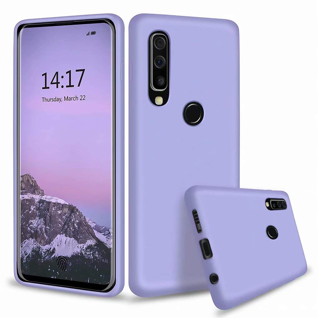 NiaCoCo Compatible with Huawei P30 lite Case Ultra Thin Anti Shockproof Cover PC Silicone Scratch Protective Phone Case for Huawei P30 lite Phone Shell-Blue Purple