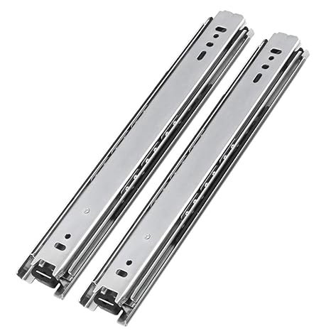 Drawer Slides Three Section Track Structure Galvanized Steel