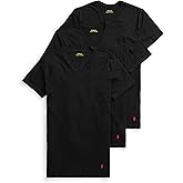 Polo Ralph Lauren Mens Classic Fit Cotton V-Neck Undershirt 3-Pack