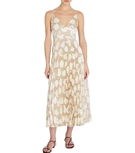 Club Monaco Women's Crinkle Pleat Sleeveless Dress, White/Blanc, 6 at Amazon Women's Clothing store