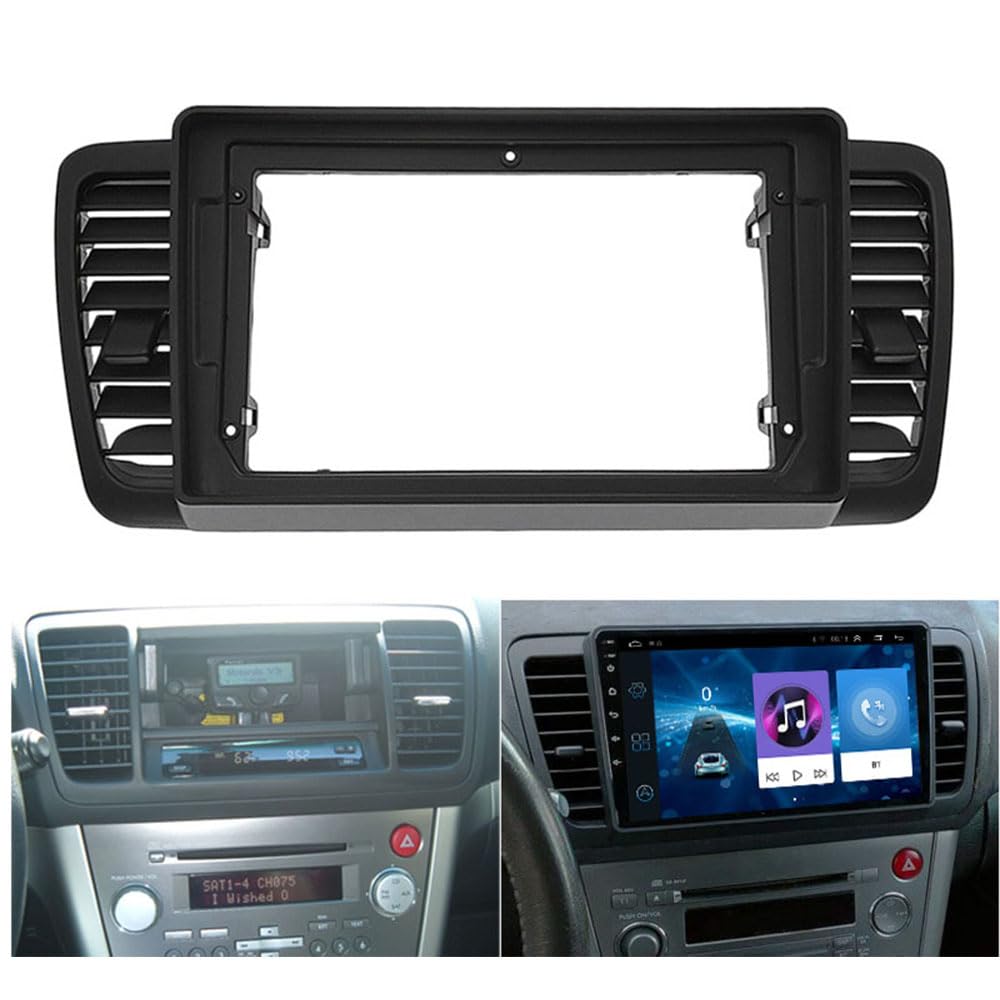 Photo 1 of Fits for Subaru Outback Legacy 2004-2009 Car Radio Stereo Fascia Frame Double DIN 9 inch Dash Installation Mounting Kit