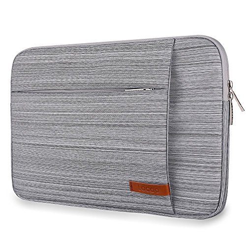 Lacdo 15.6 Inch Laptop Sleeve for ASUS X551MA, Toshiba Satellite, Dell Inspiron, Acer Aspire, HP Pavilion, Notebook Bag Case, Water Repellent, Gray