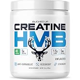 Bucked Up Creatine HMB 40 Servings Unflavored | 5g Creatine Monohydrate with 1.5g myHMB and 5mg BioPerine | Dietary Supplement Powder for Men and Women