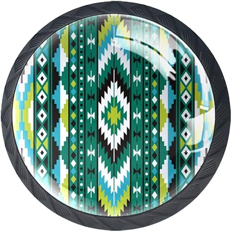 Las perillas de los cajones tiran de la manija del gabinete geométrico