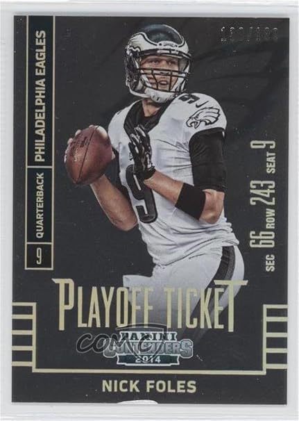 Amazon Nick Foles 139 199 Football Card 2014 Panini Contenders 