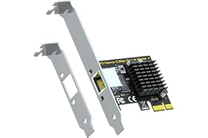 GLOTRENDS LE8105 2.5Gb PCIe Network Card for Desktop PC, 2500/1000/100Mbps Gigabit Ethernet RJ45 LAN Port, PCIE X1 Interface,