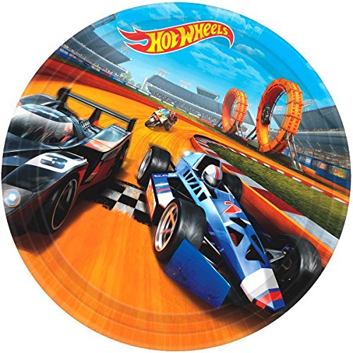 Hot Wheels Wild Racer Round Plates, 9