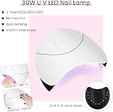 PHOENIXY Poly Nail Gel Extensions Kit 8 Colours 36W UV/LED Lamp 15ml view 7
