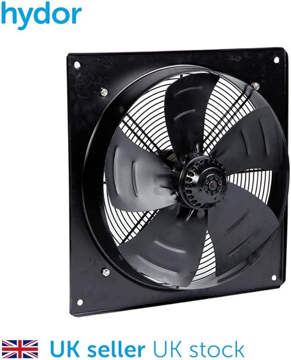 Industrial Extractor Plate Mounted Fan 450mm 18inch 920rpm 230V Amazon