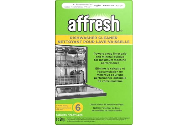 Affresh Dishwasher Cleaner, Helps Power Away Odor Causing Bacteria, Limescale, Mineral Deposits & Grime Inside Pump, Tub & Ho