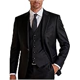 NIUSIJIAOUT Men's Suit 3 Piece Classic Fit Suits for Men Jacket Vest Pants Suit for Wedding Prom Dinner Party