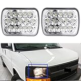A Pair 7X6' Inch LED Headlight High Low Beam for Chevy Express Cargo Van 1500 2500 3500 - H6014 / H6052 / H6054 / 6054 / H4 / 9003 / HB2 Sealed Beam Super Bright