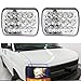 7X6' Inch LED Headlight for Chevy Express Cargo Van 1500 2500 3500 Ford F650 High Low Beam H6014 / H6052 / H6054 / 6054, H4 Plug Replacement Kit Sealed Beam Super Bright