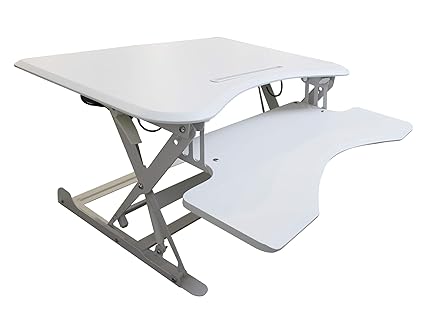 ERGONEER vorkonfektionierter Gesunde Sitz-Steh-Erhebend Computer-Arbeitsplatz | Ergonomie Komfort Tabletop Stehpult Converter
