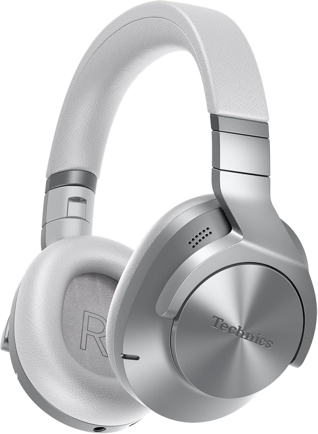 Photo 1 of **DAMAGED REFER TO PHOTO**
Technics - Wireless Noise Cancelling Over-Ear Headphones with 2 Device Multipoint Connectivity - EAH-A800-S Silver