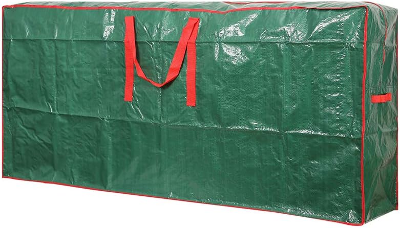 Holiday Décor Storage - Christmas Tree Storage Bag - Fits Up to 9 ft Holiday Xmas Disassembled Trees with Durable Reinforced Handles & Dual Zipper - Waterproof Material Protects from Dust,Moisture(Green)