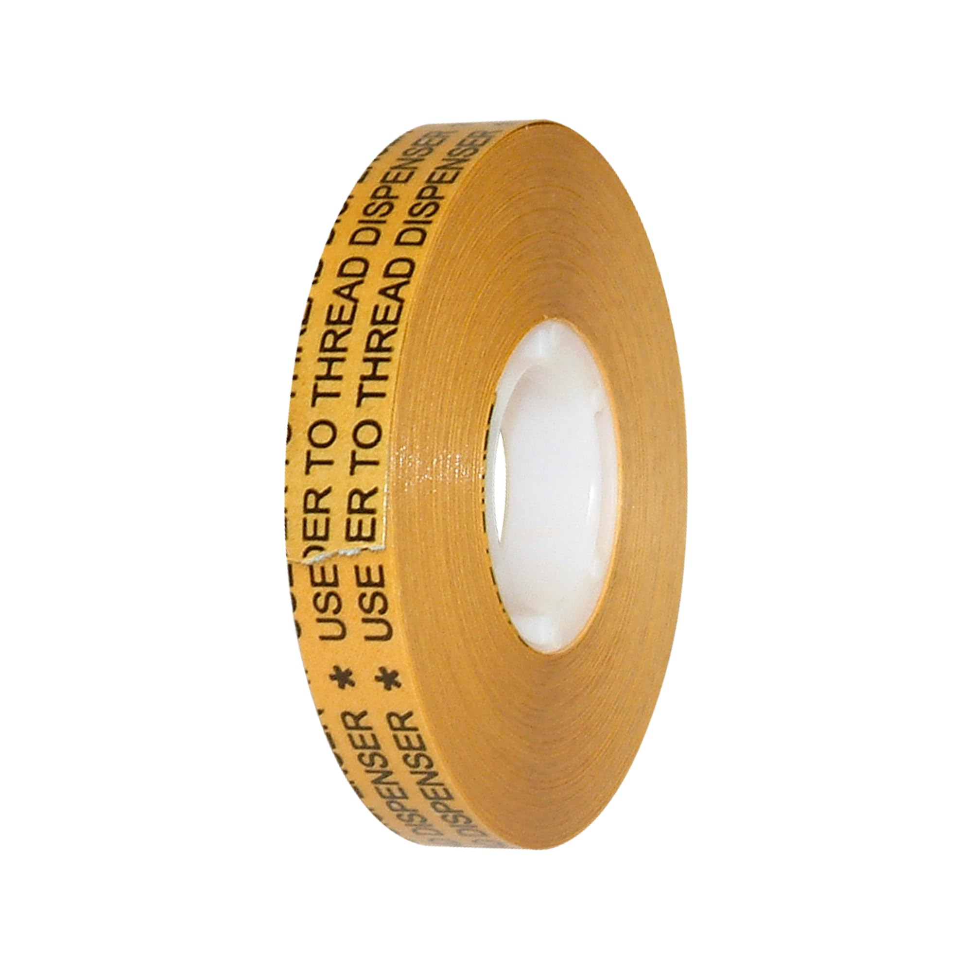 J.V. Converting JVCC ATG Tape High Tack Acid Neutral, (ATG-7502X), 1/2 in. x 36 yds. (Clear Adhesive on Gold Liner)