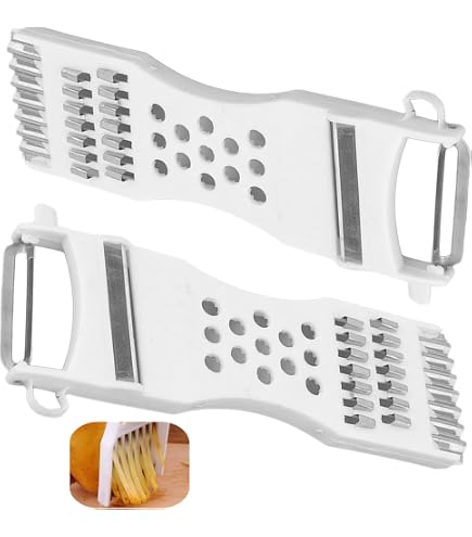 Uxcell 4-Piece Vegetable Peeler & Slicer Set - Red & Silver, Multi-Function Kitchen Tool