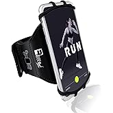 RevereSport Universal iPhone Running Armband (17/16/15/14/13/12/11/10/X/XR/SE/Air/Plus/Max/Pro). Phone Holder Case