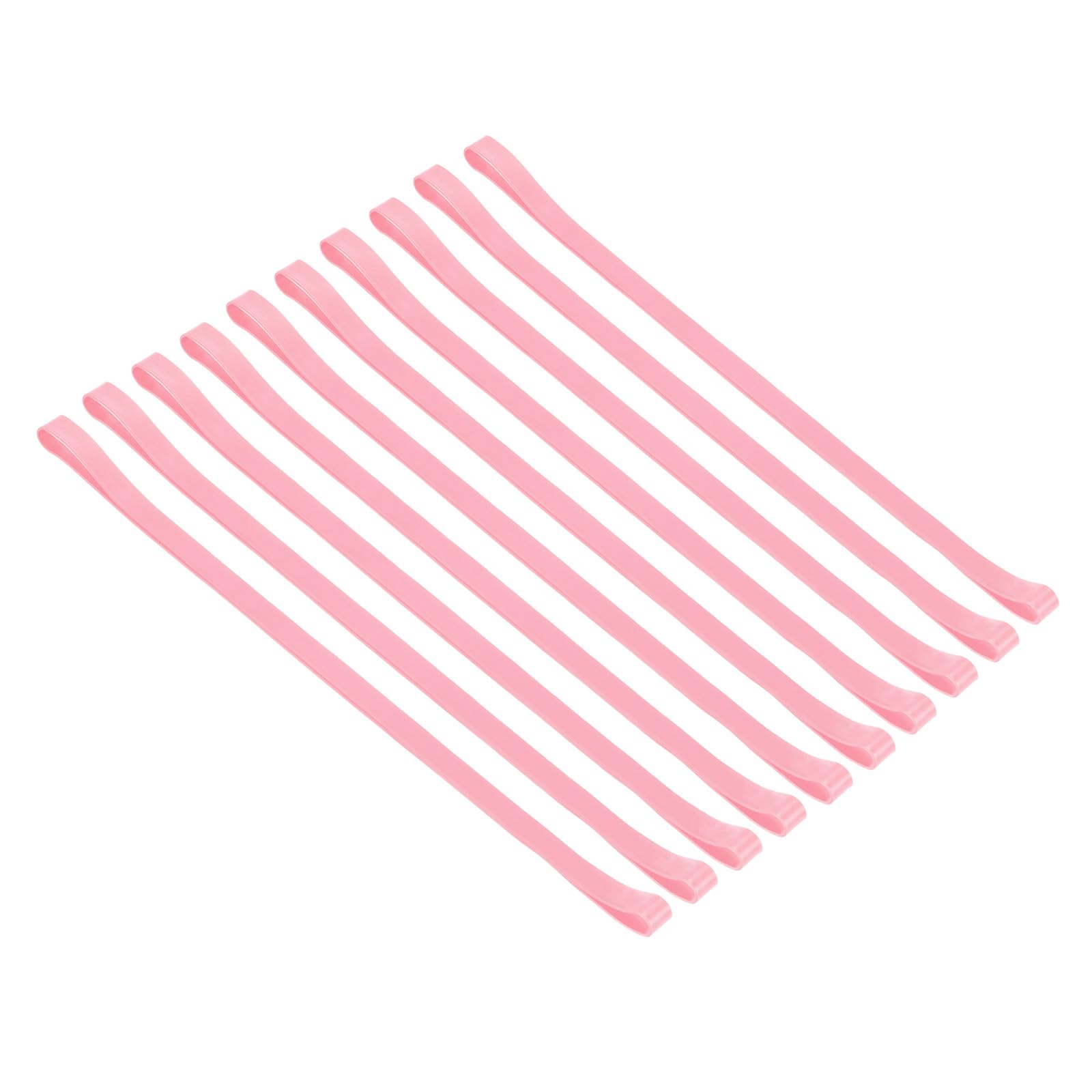 PATIKIL Towel Bands, 10 Pack Elastic Towel Clips Cruise Essentials Windproof Silicone Beach Towel Straps for Beach Pool Cruise Chairs, Pink