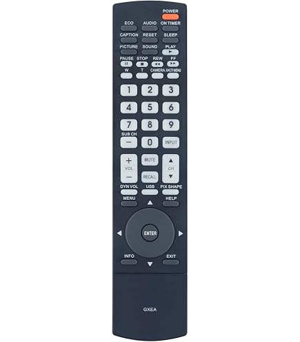thumbnail image 2 of New Sanyo GXEA TV Remote Control – Replacement For DP50740, DP52440, DP42840 – Black 2 of 5