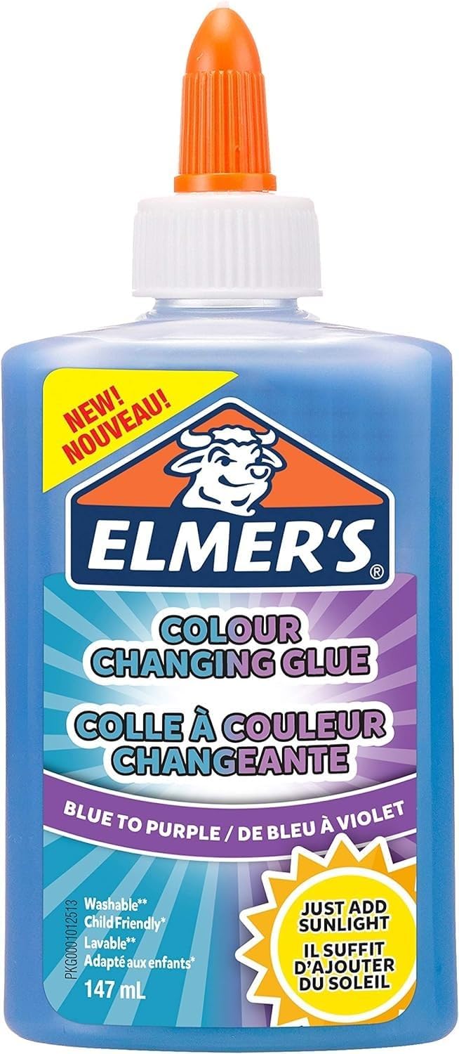 Elmer's Colour Changing PVA Glue 147ml Blue to Purple Washable Slime