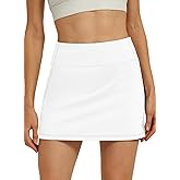 Hiverlay Skorts for Women High Waisted Tennis Skirt with Pocket Golf Skirts Built-in Shorts for Pickleball Running Workout