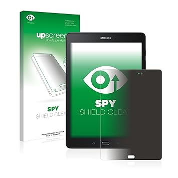 upscreen Anti-Spy Blickschutzfolie für Samsung Galaxy Tab A 9.7 SM-T555 Privacy Screen Displayschutzfolie - Sichtschutz, Krat