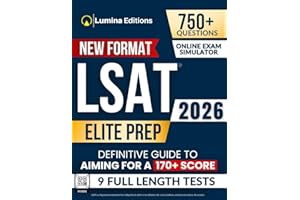 LSAT Prep Test: Up-to-Date Study Guide to Achieve Your Best LSAT Score | 9 Full-Length Practice Tests and Online Exam Simulator with Detailed Explanations