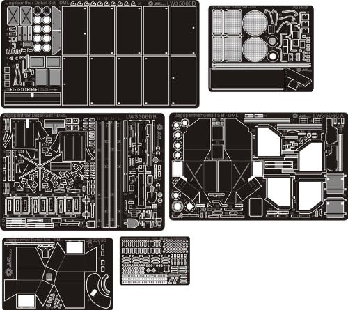 Alliance Model Works 1:35 Jagdpanther G Detail Set For Dragon Detail #LW35060