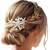 Evild Starfish Hair Comb Mermaid Hair Accessories Beach Wedding Bride Hair Pieces for Women