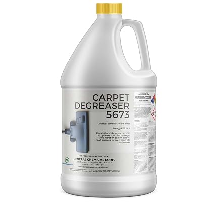 CarpetGeneral Professional Carpet Degreaser - Heavy Duty Spot Cleaning Liquid - Ultimate Clean Product for Carpet, Car Upholstery, Stain Removal - Superior Cleaning for Spotless Rug, 1 Gallon Jug