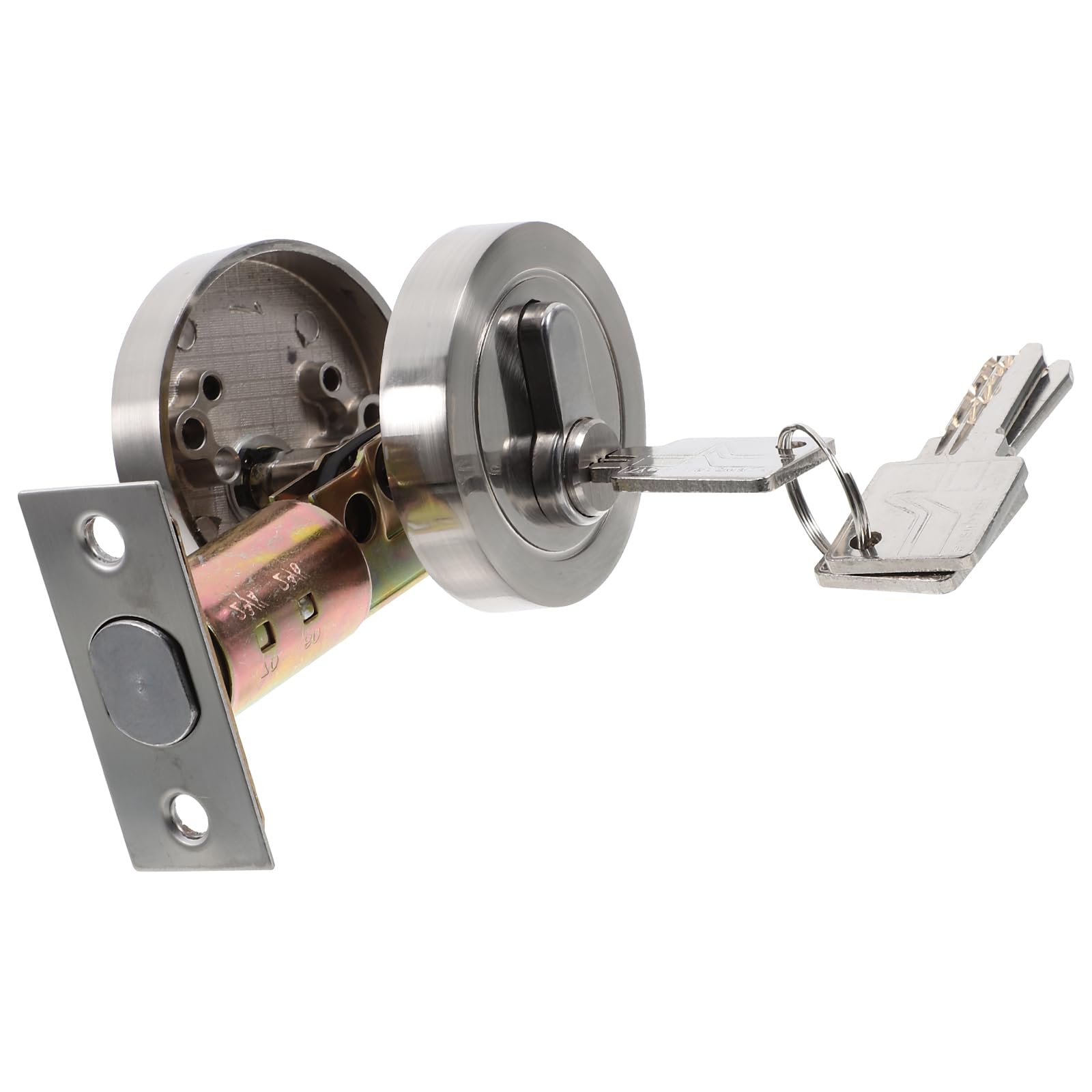 Secure Bedroom Door Lock with Key Single Deadbolt for Internal Doors