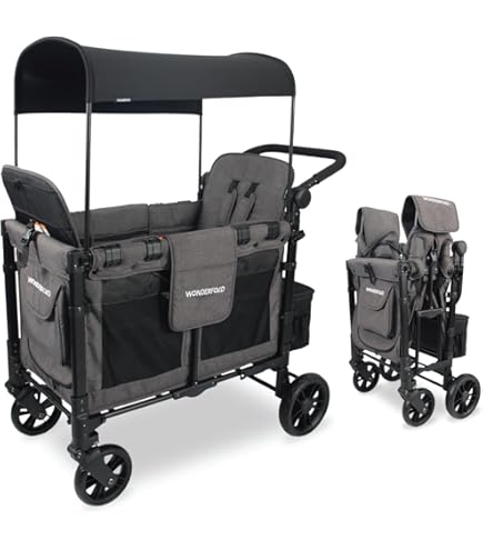 Amazon.com : WONDERFOLD W2 Luxe Stroller Wagon (2 Seater