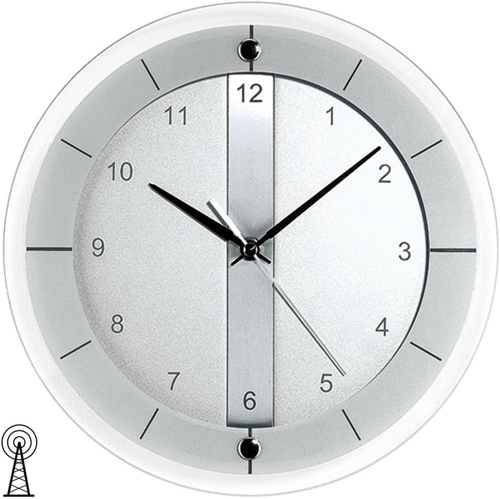 AMS Uhrenfabrik Clock, Silver, 27 x 4 x 212 cm