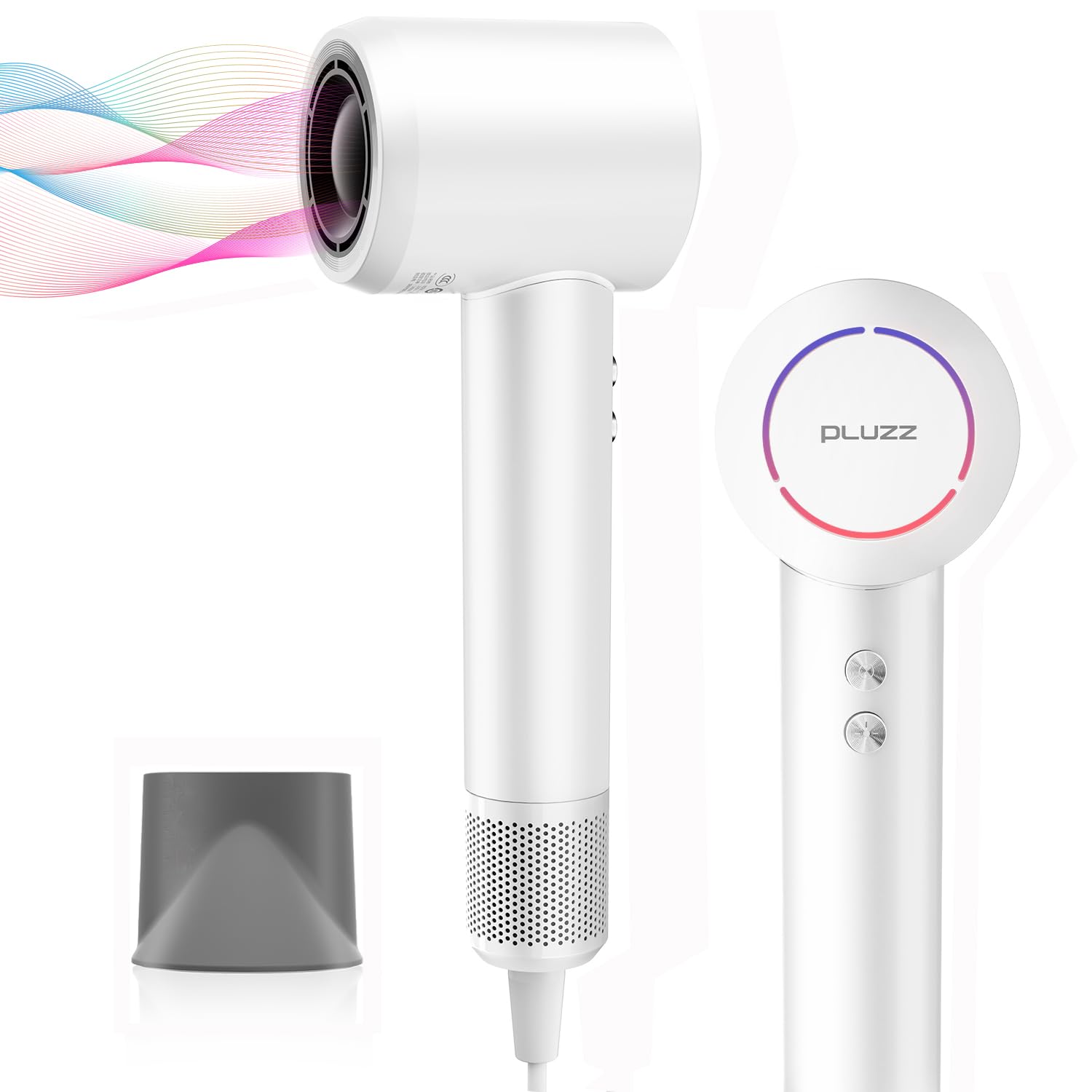 Photo 1 of Hair Dryer, High Speed Ionic Blow Dryer with Brushless Motor for Fast Drying, Thermo-Control Quiet Hair Dryers for Women Men Kids, Small Portable Professional Hairdryer, Compact, Travel/Home/Salon