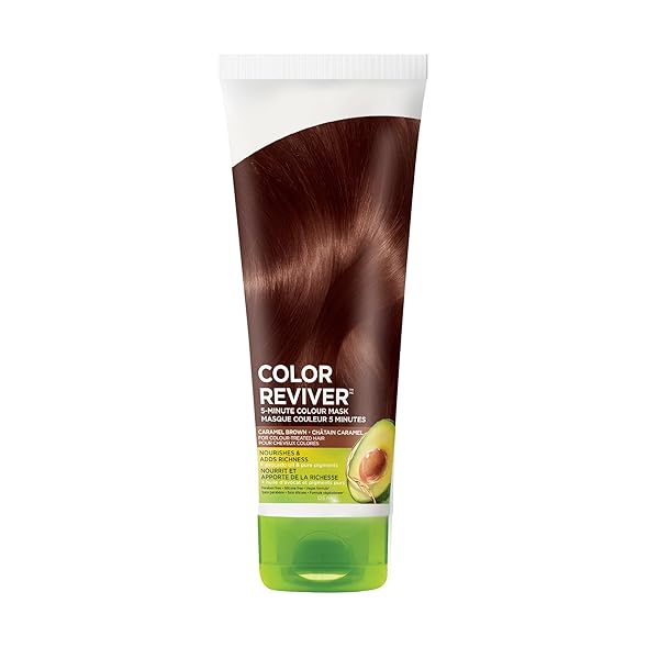 GARNIER NUTRISSE 5 MINUTE NOURISHING COLOR HAIR MASK WITH TRIPLE OILS DELIVERS DAY 1 COLOR RESULTS, FOR COLOR TREATED HAIR, WARM BROWN, 4.2 FL. OZ.