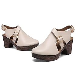 Altxic Women's Comfy Low Block Chunky Heels Sandals