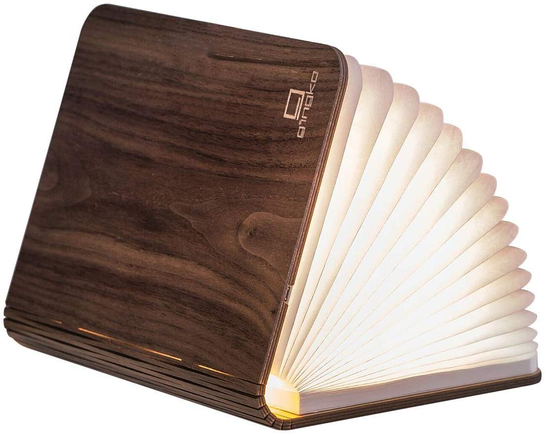Gingko Design Leather Booklight (Large, Walnut)