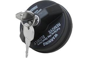 XSPANDER 05278655AA, 5278655AA Locking Gas Cap,Lock Fuel Cap Fit for Ram Fit for Dodge Fit for Jeep Fit for Chrysler Fuel Tan