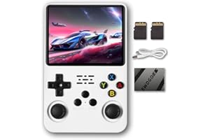 EWDGOES R36S Handheld Game Console 3.5 inch Retro Emulator System White 64GB