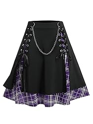 ROSE GAL Women's Plus Size Mini A-Line Gothic Skirt